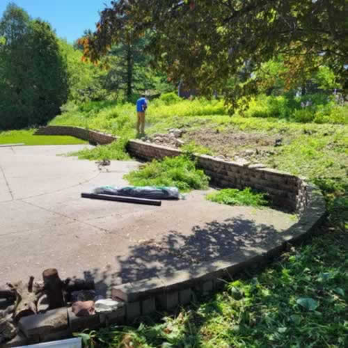 Mulch Project Before